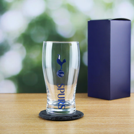 Engraved Tottenham Hotspur 20oz Tulip Pint Glass, Gift Boxed Image 3