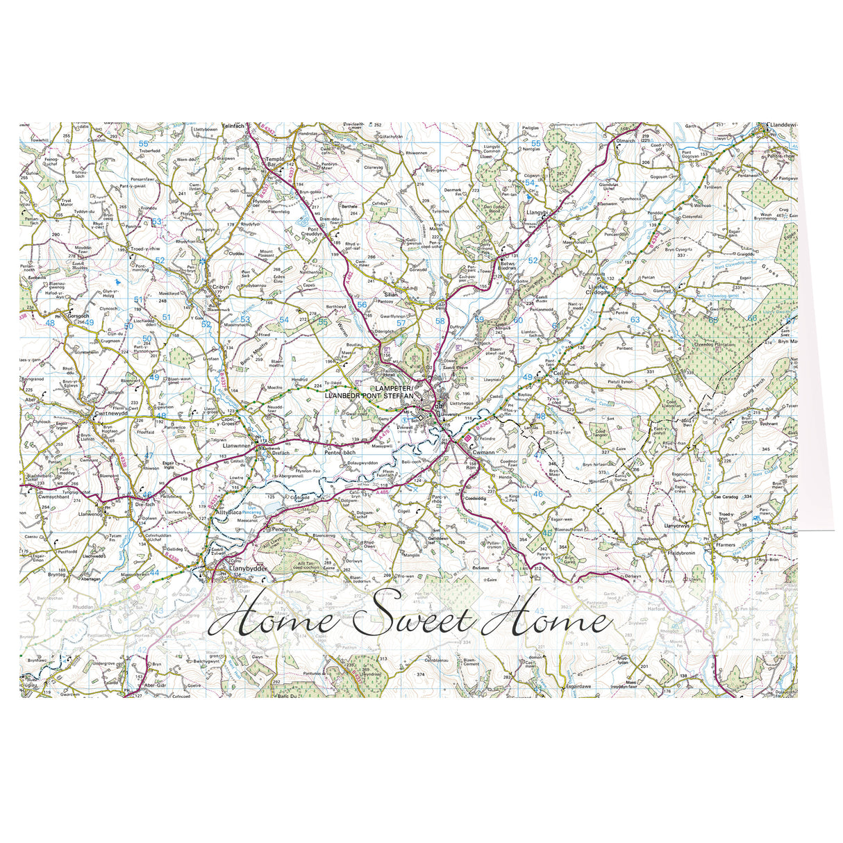 Personalised Present Day Map Card - Greeting Cards at Gift Moments