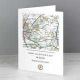 Personalised Map Compass Message Card: 4 - Greeting Cards By Gift Moments