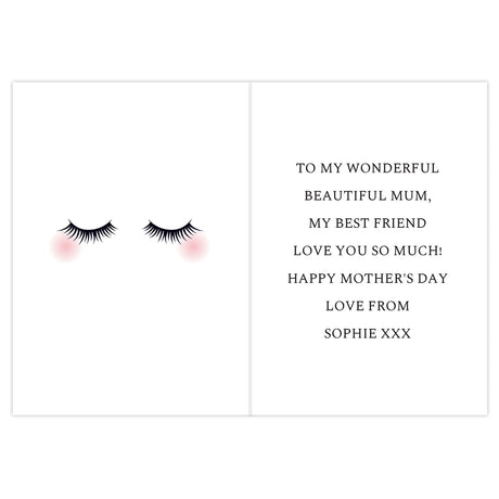 Personalised Eyelashes Card - Greeting Cards at Gift Moments