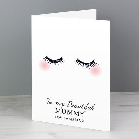 Personalised Eyelashes Card - Greeting Cards at Gift Moments