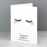 Personalised Eyelashes Card - Greeting Cards at Gift Moments