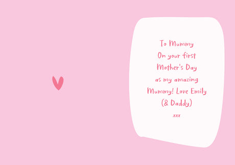 Personalised Happy First Mother's Day Card - Greeting Cards at Gift Moments