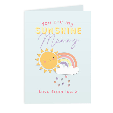 Personalised You Are My Sunshine Card - Greeting Cards at Gift Moments