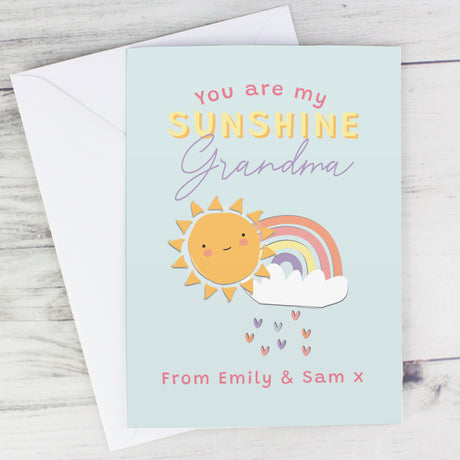 Personalised You Are My Sunshine Card - Greeting Cards at Gift Moments