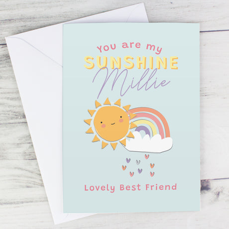 Personalised You Are My Sunshine Card - Greeting Cards at Gift Moments