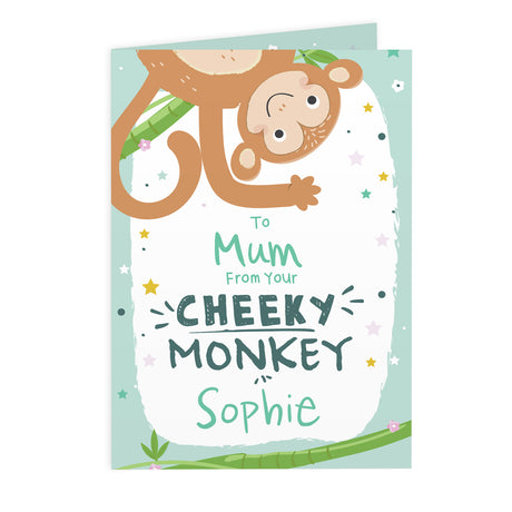 Personalised From Your Cheeky Monkey Card - Greeting Cards at Gift Moments