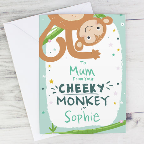 Personalised From Your Cheeky Monkey Card - Greeting Cards at Gift Moments