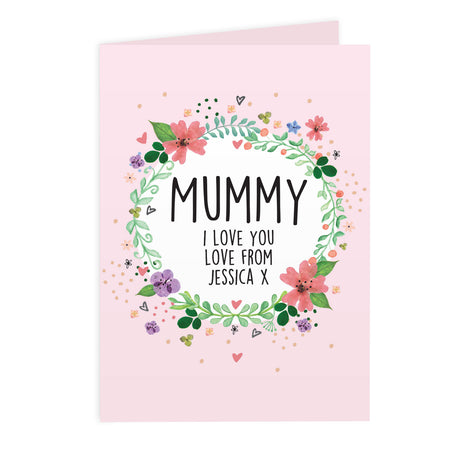 Personalised Floral Card - Greeting Cards at Gift Moments