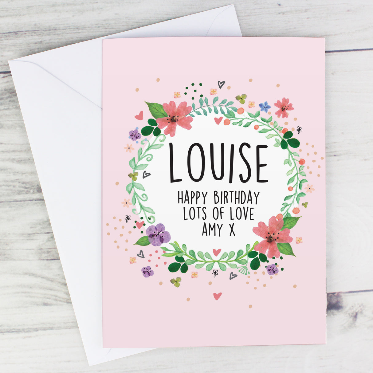 Personalised Floral Card - Greeting Cards at Gift Moments