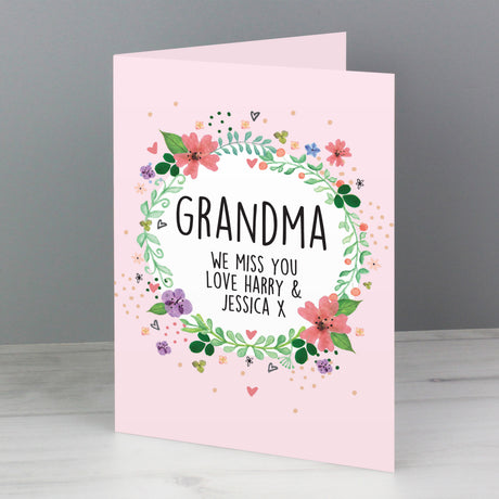 Personalised Floral Card - Greeting Cards at Gift Moments