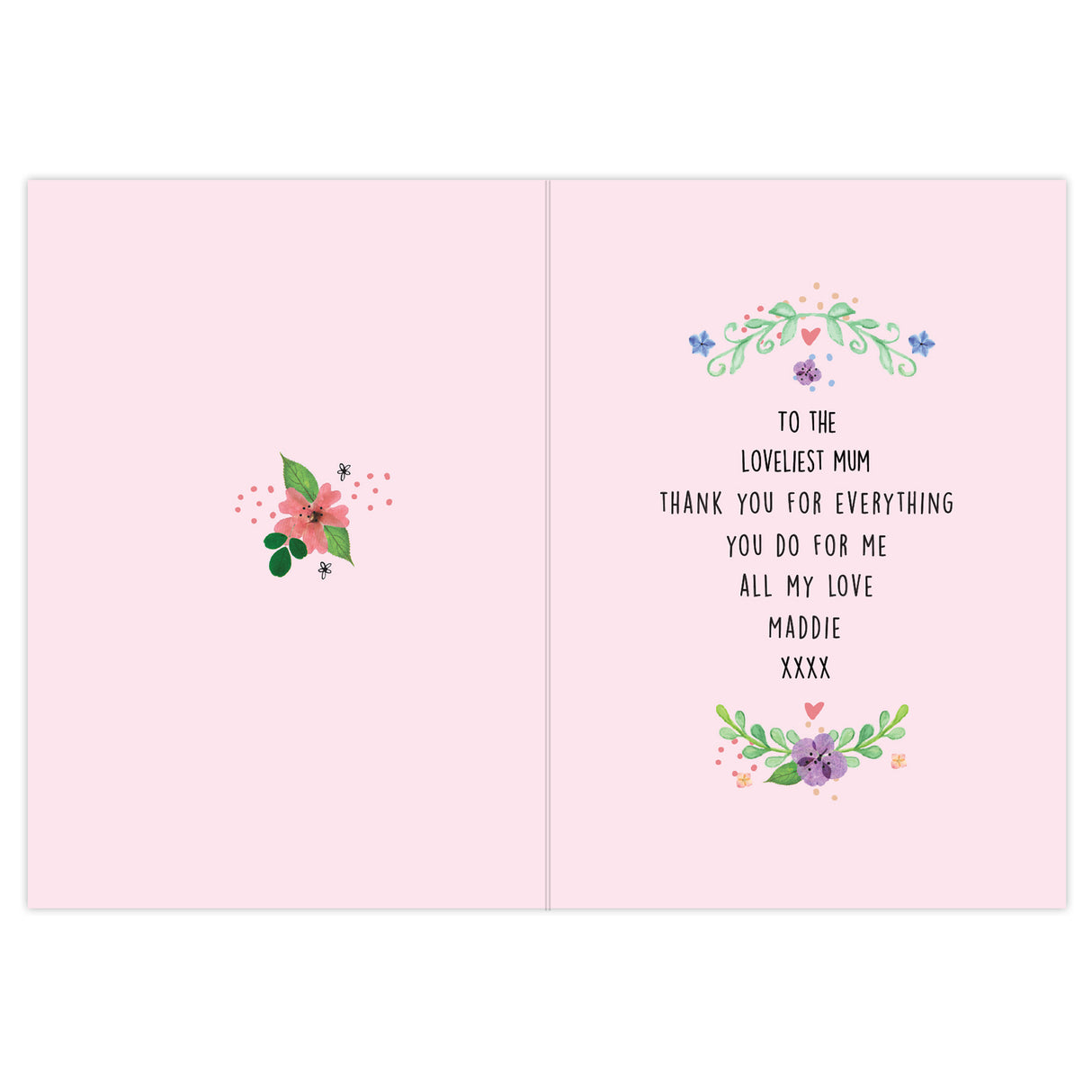 Personalised Floral Card - Greeting Cards at Gift Moments