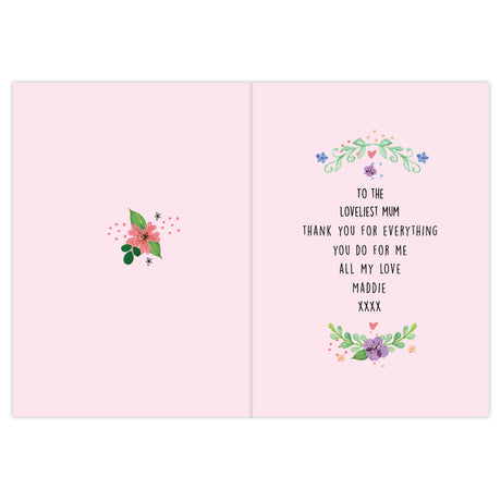 Personalised Floral Card - Greeting Cards at Gift Moments