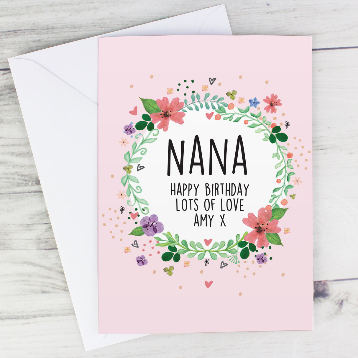 Personalised Floral Card - Greeting Cards at Gift Moments