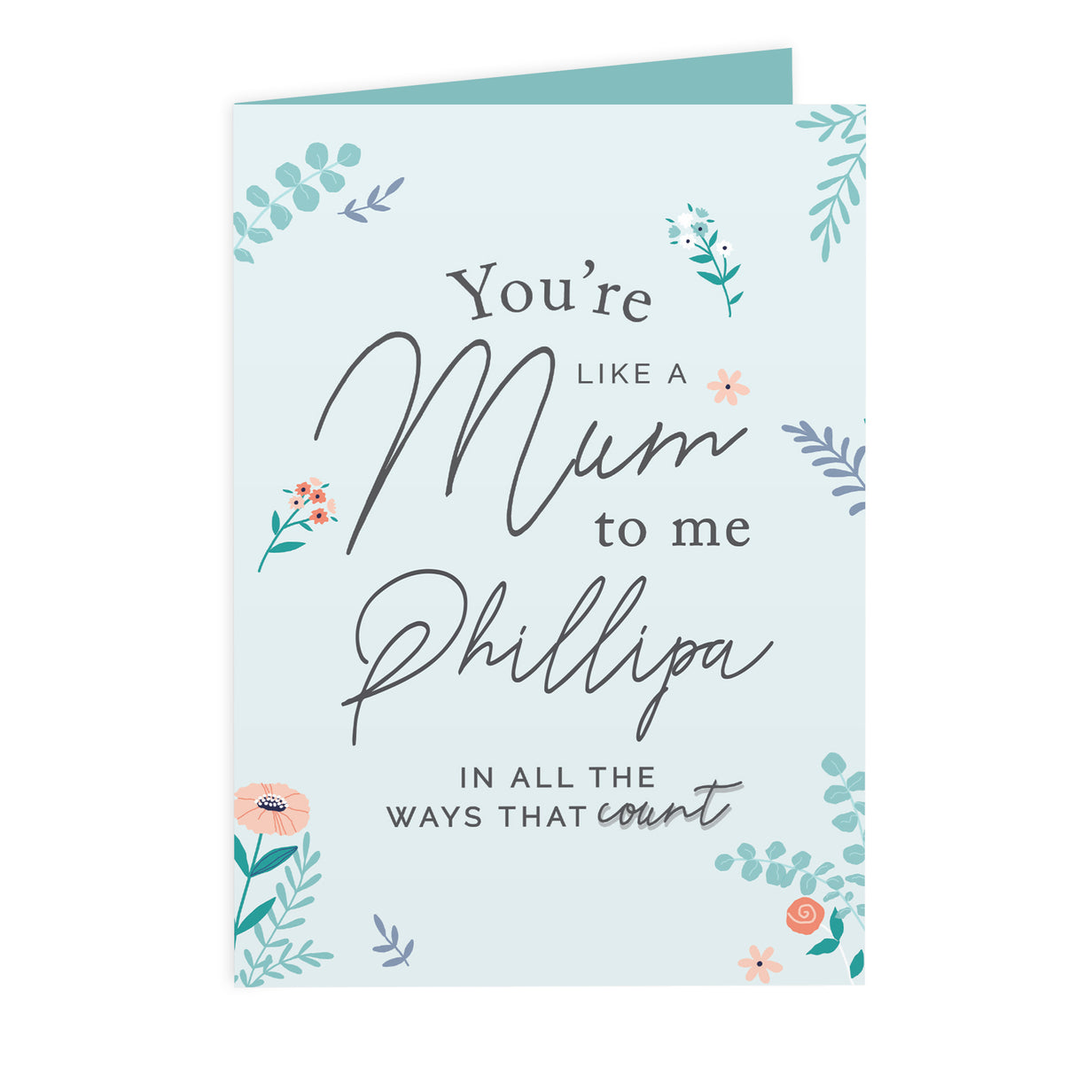 Personalised You're Like A Mum To Me Card - Greeting Cards at Gift Moments