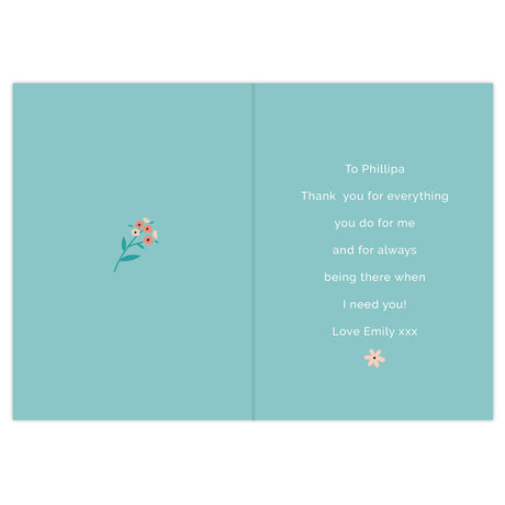 Personalised You're Like A Mum To Me Card - Greeting Cards at Gift Moments