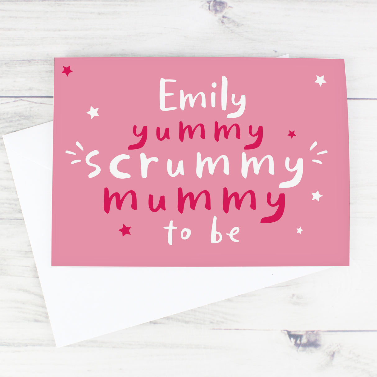 Personalised Yummy Scrummy Mummy To Be Card - Greeting Cards at Gift Moments