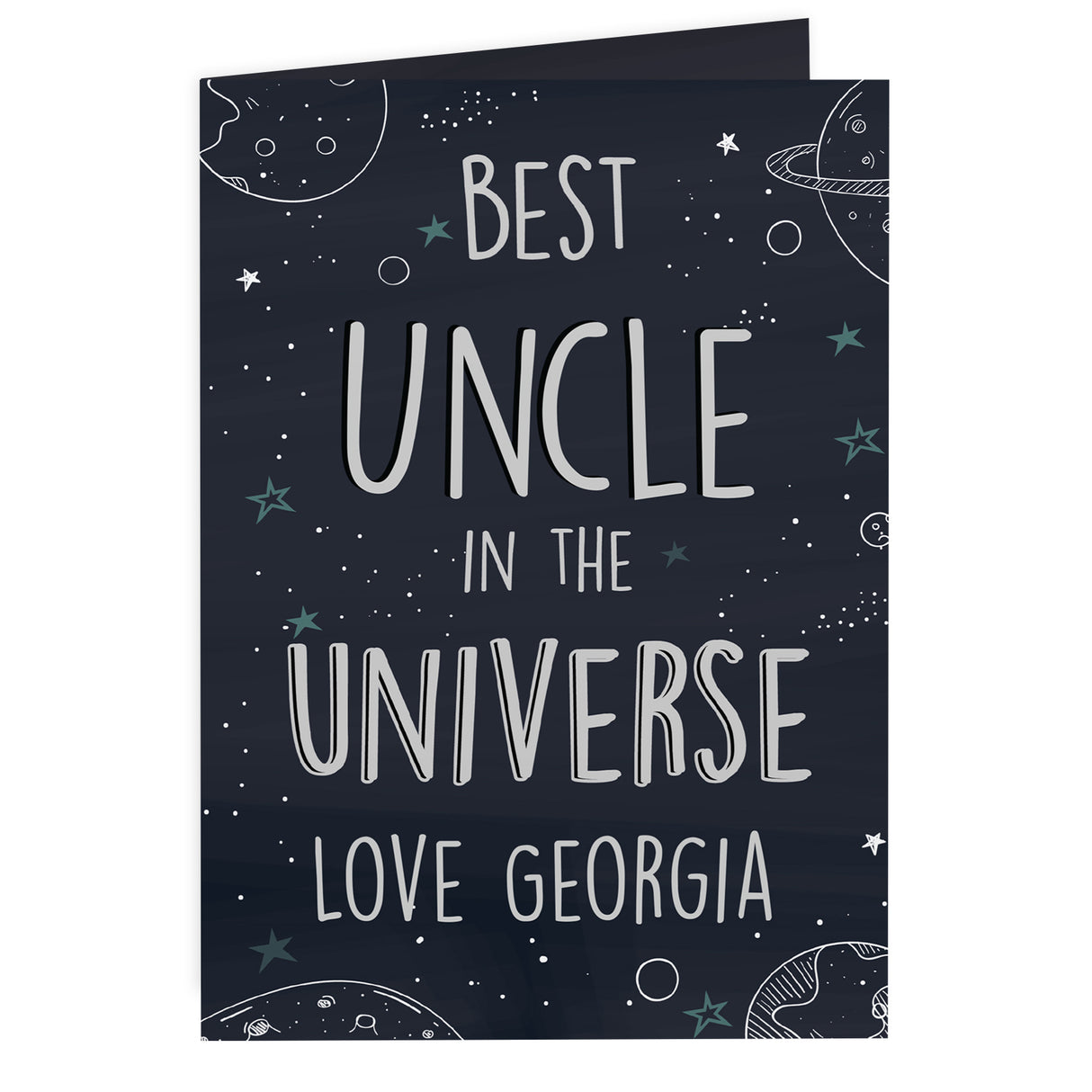 Personalised Best... In The Universe Card - Greeting Cards at Gift Moments