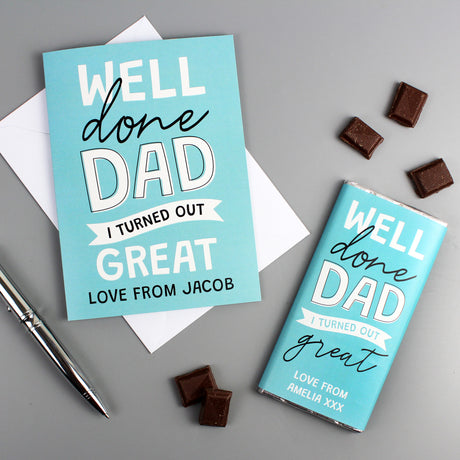 Personalised Well Done Dad Card - Greeting Cards at Gift Moments