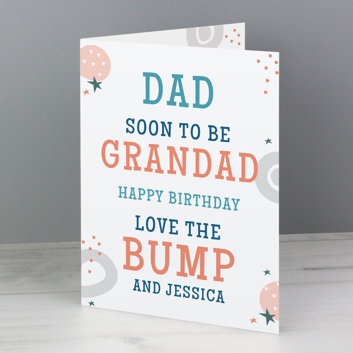 Personalised From the Bump Father's Day Card - Greeting Cards at Gift Moments