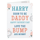 Personalised From the Bump Father's Day Card - Greeting Cards at Gift Moments