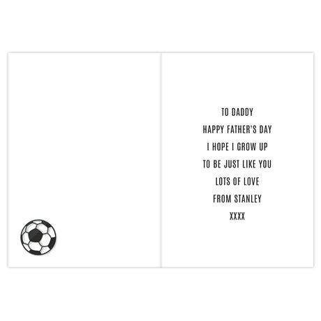 Personalised Football Mini Me Card - Greeting Cards at Gift Moments