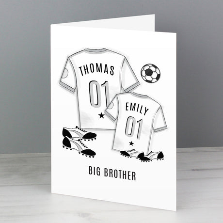 Personalised Football Mini Me Card - Greeting Cards at Gift Moments