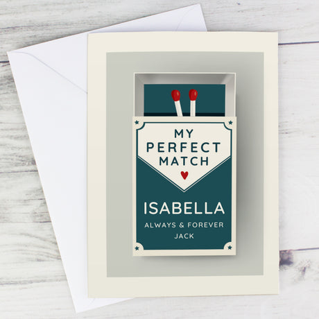 Personalised The Perfect Match Card - Greeting Cards at Gift Moments