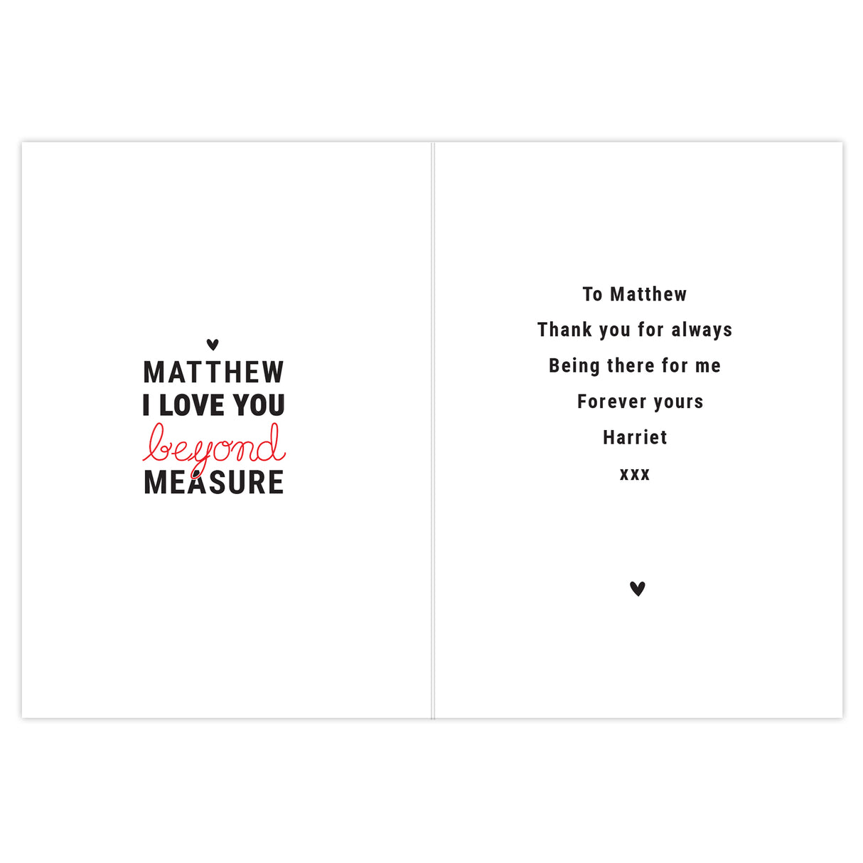 Personalised Beyond Measures Card - Greeting Cards at Gift Moments