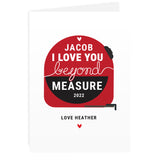 Personalised Beyond Measures Card - Greeting Cards at Gift Moments