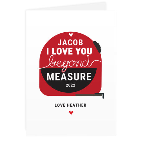 Personalised Beyond Measures Card - Greeting Cards at Gift Moments