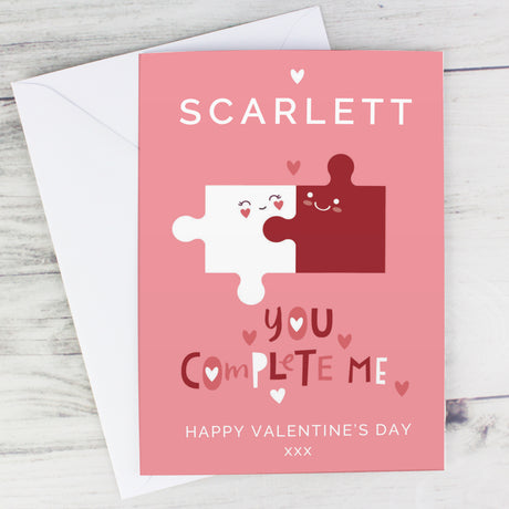 Personalised You Complete Me Jigsaw Card - Greeting Cards at Gift Moments