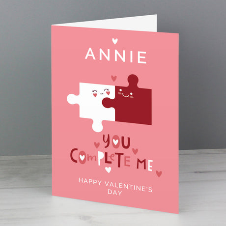 Personalised You Complete Me Jigsaw Card - Greeting Cards at Gift Moments