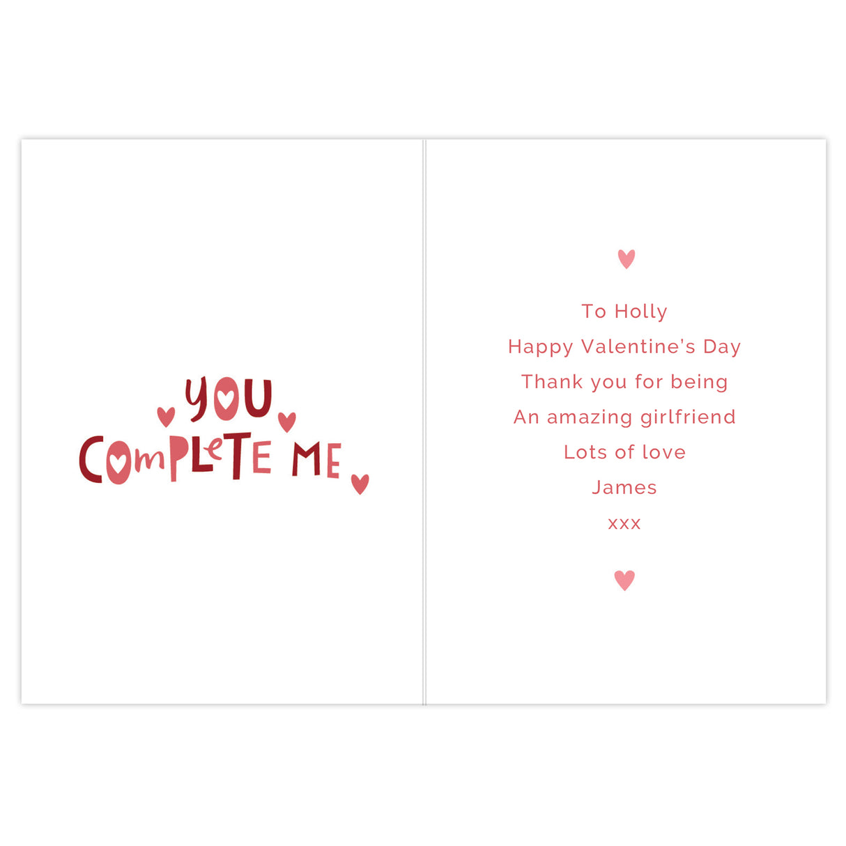 Personalised You Complete Me Jigsaw Card - Greeting Cards at Gift Moments