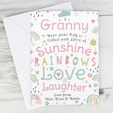 Personalised Rainbows & Sunshine Card - Greeting Cards at Gift Moments