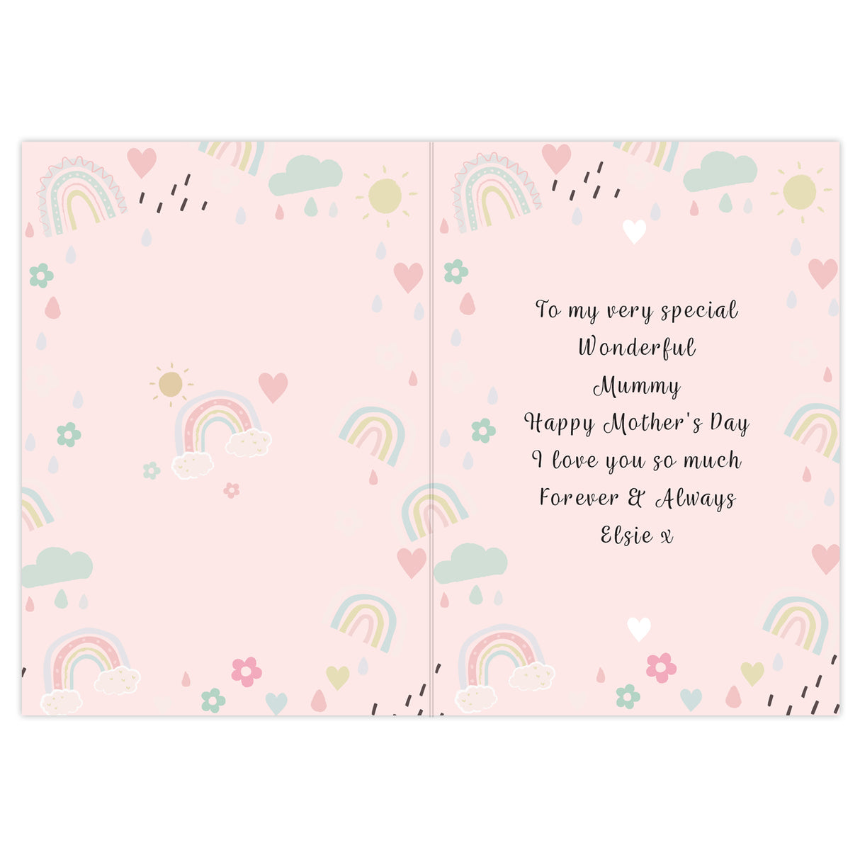 Personalised Rainbows & Sunshine Card - Greeting Cards at Gift Moments