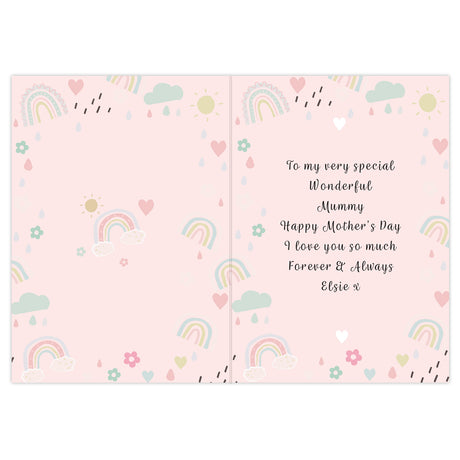 Personalised Rainbows & Sunshine Card - Greeting Cards at Gift Moments