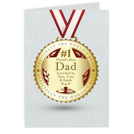 Personalised Number 1 Medal Card - Greeting Cards at Gift Moments