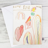 Personalised Children's Drawing Photo Upload Card Default Title - Greeting Cards at Gift Moments