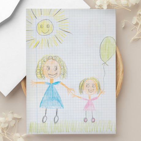 Personalised Children's Drawing Photo Upload Card - Greeting Cards at Gift Moments