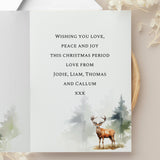 Personalised Watercolour Stag Greetings Card - Greeting Cards at Gift Moments