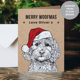 Personalised Dog Breed Christmas Card Default Title - Greeting Cards at Gift Moments