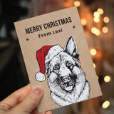 Personalised Dog Breed Christmas Card - Greeting Cards at Gift Moments