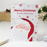 Personalised Pack of 10 Christmas Santa Cards - Greeting Cards at Gift Moments