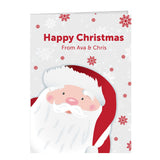 Personalised Pack of 10 Christmas Santa Cards - Greeting Cards at Gift Moments