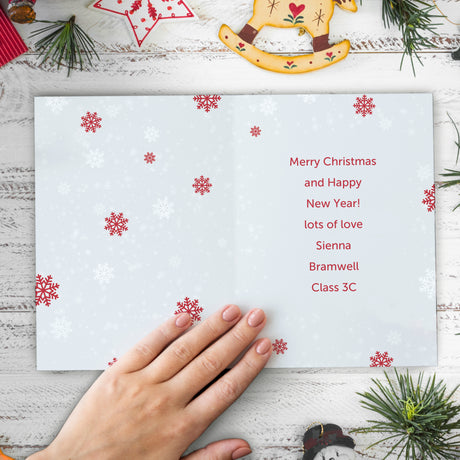 Personalised Pack of 10 Christmas Santa Cards - Greeting Cards at Gift Moments