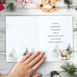 Personalised Pack of 10 Christmas Stag Cards - Greeting Cards at Gift Moments