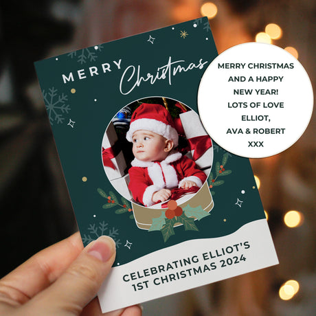 Personalised Pack of 10 Christmas Photo Cards - Greeting Cards at Gift Moments