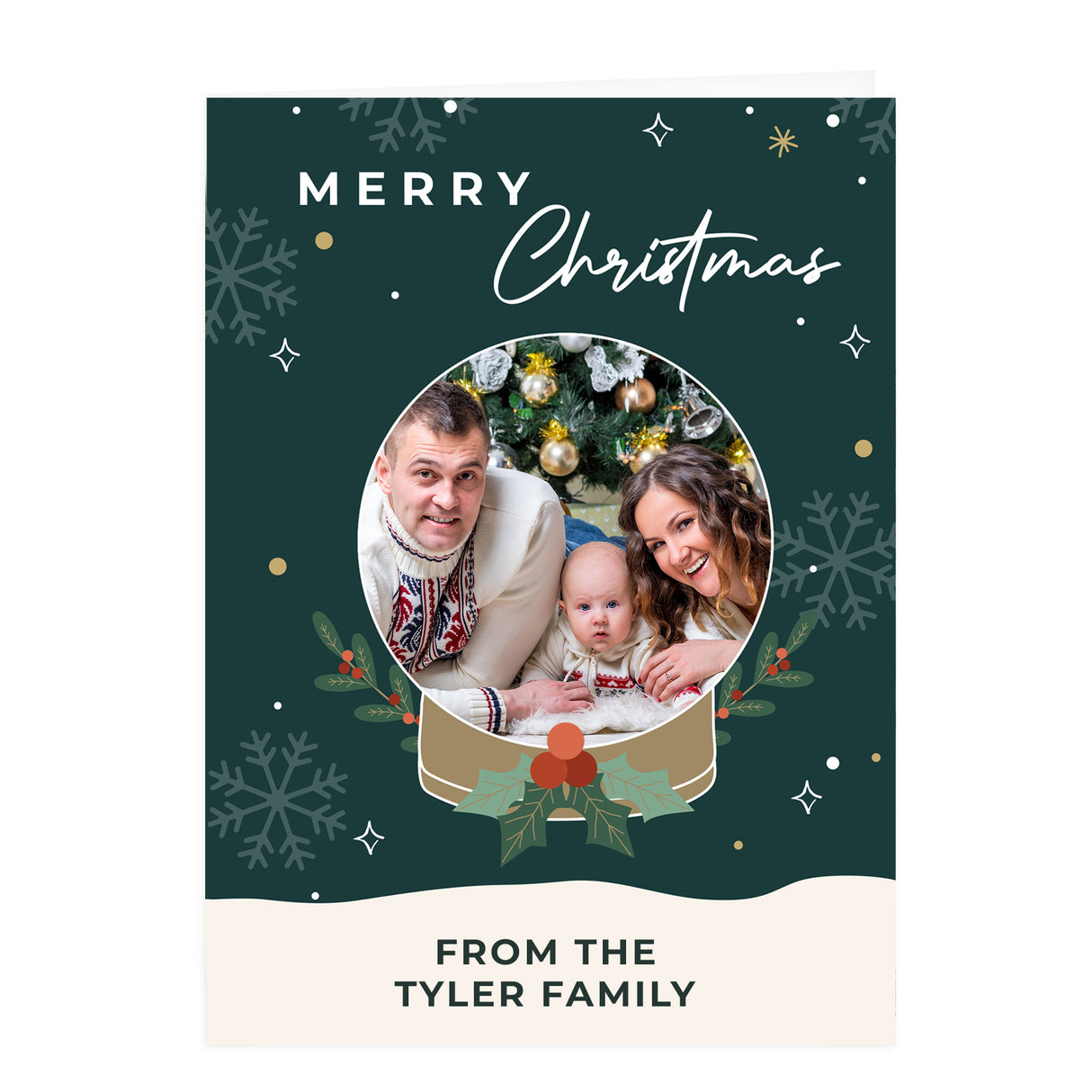 Personalised Pack of 10 Christmas Photo Cards - Greeting Cards at Gift Moments