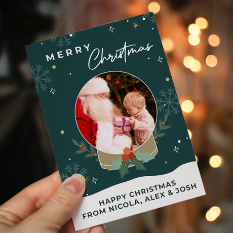 Personalised Pack of 10 Christmas Photo Cards - Greeting Cards at Gift Moments